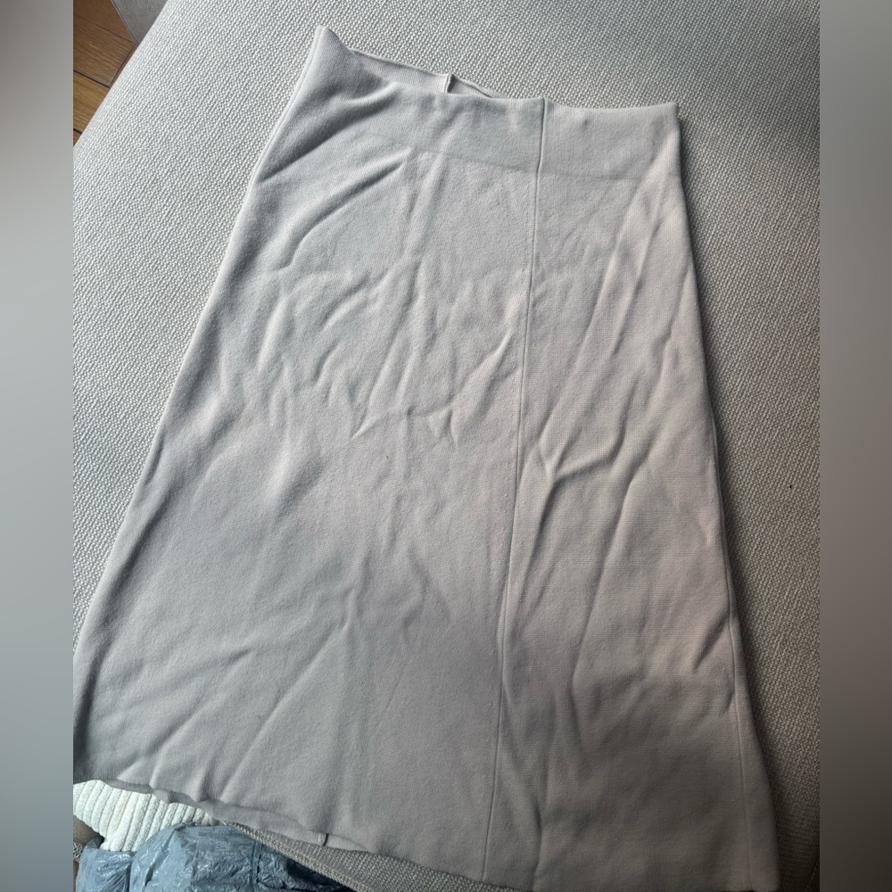 BROCHU WALKER Beige Knit Skirt - Size Medium